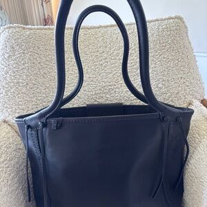 Radley of London elegant navy tote bag with structured design NWOT Pristine